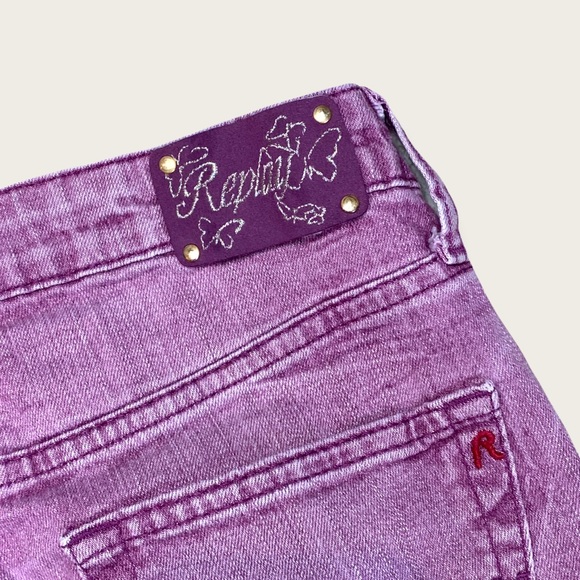 Replay Ladies’ Pink/Purple Low Rise Bootcut Jeans - Picture 5 of 15